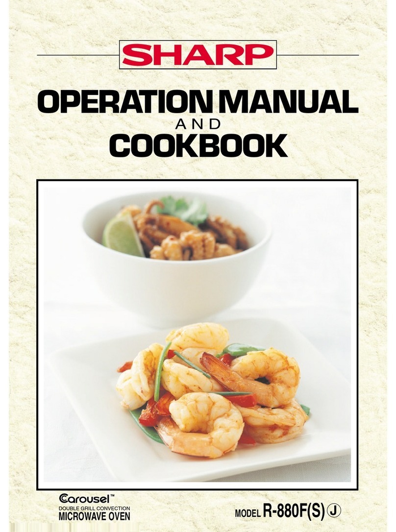 Sharp Carousel R-880F User manual