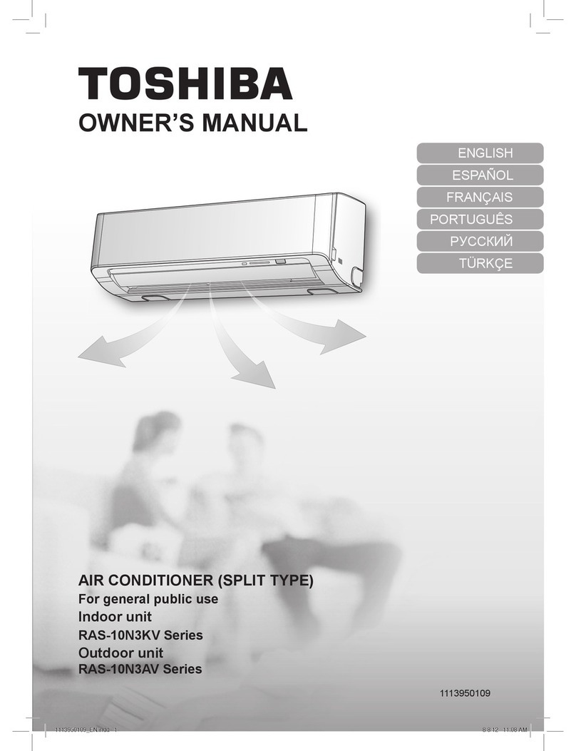 Toshiba RAS-10N3KV Series User manual Toshiba RAS-10N3KV Series User manual