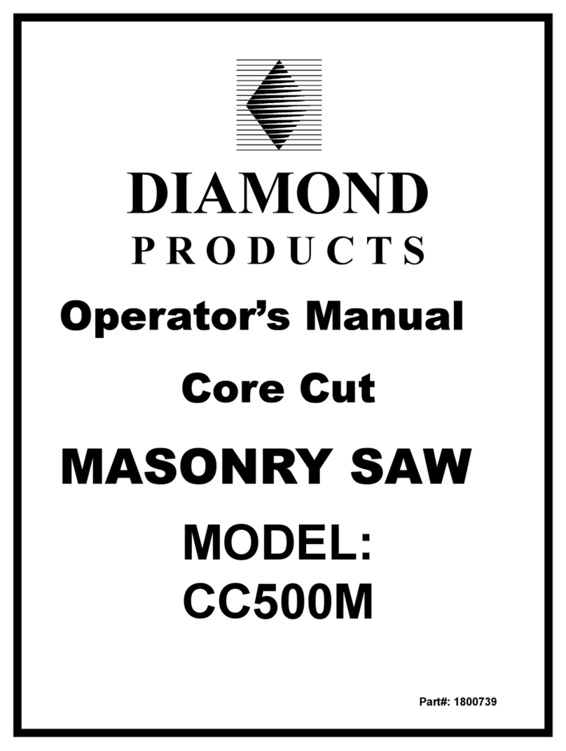 Diamond Products CC500M User manual