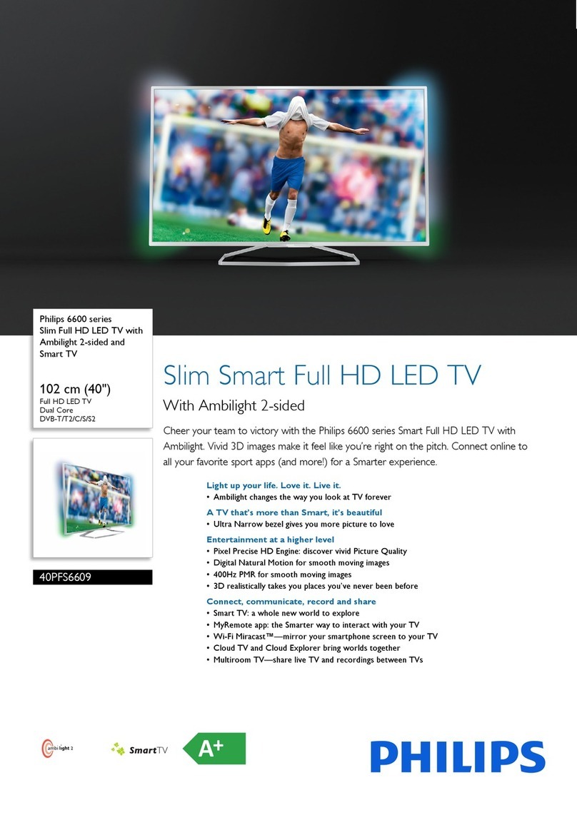 Philips 40PFS6609 User manual