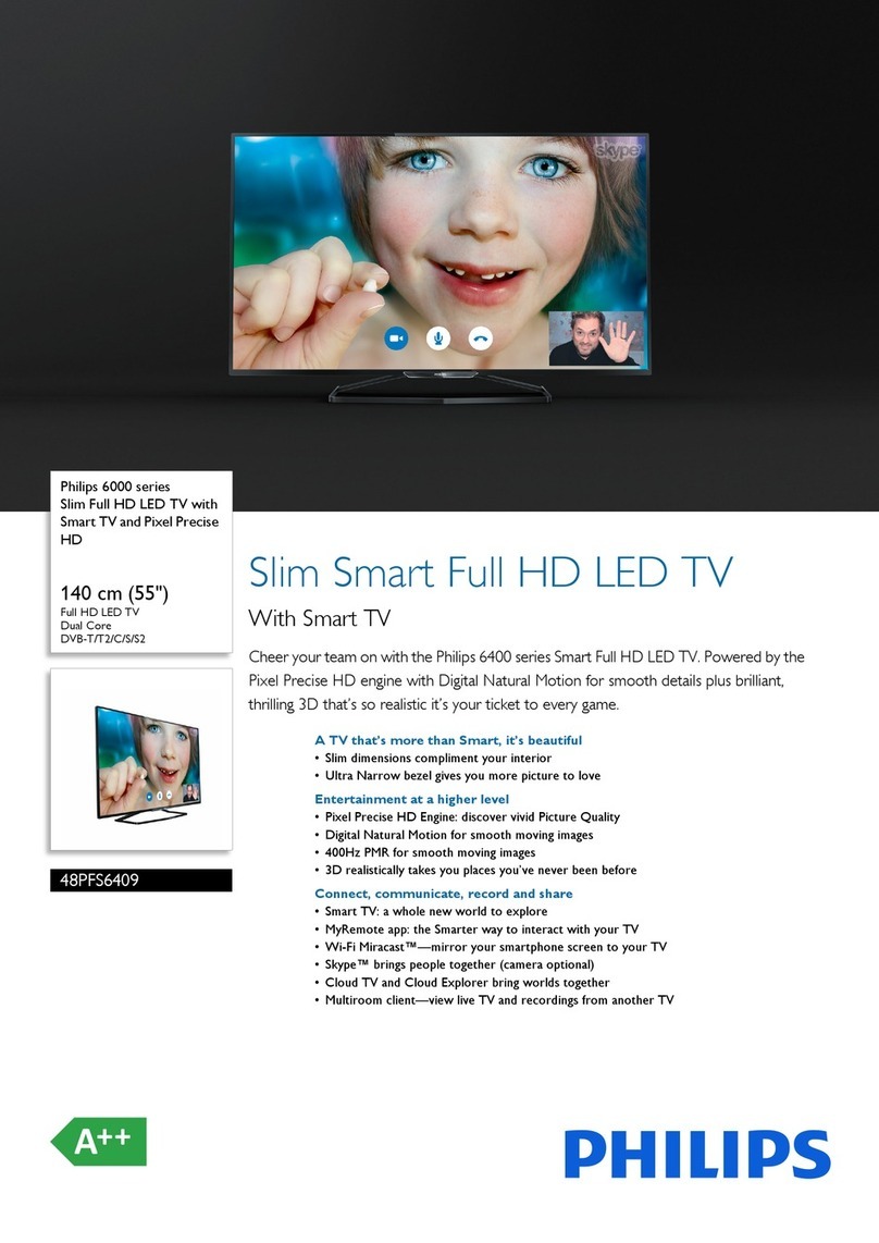 Philips 48PFS6409 User manual
