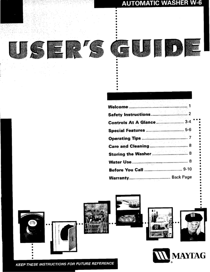 Maytag LAW9406 User manual