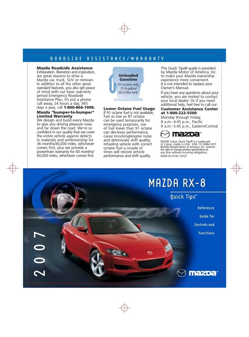 Mazda 2007 RX-8 Quick tips