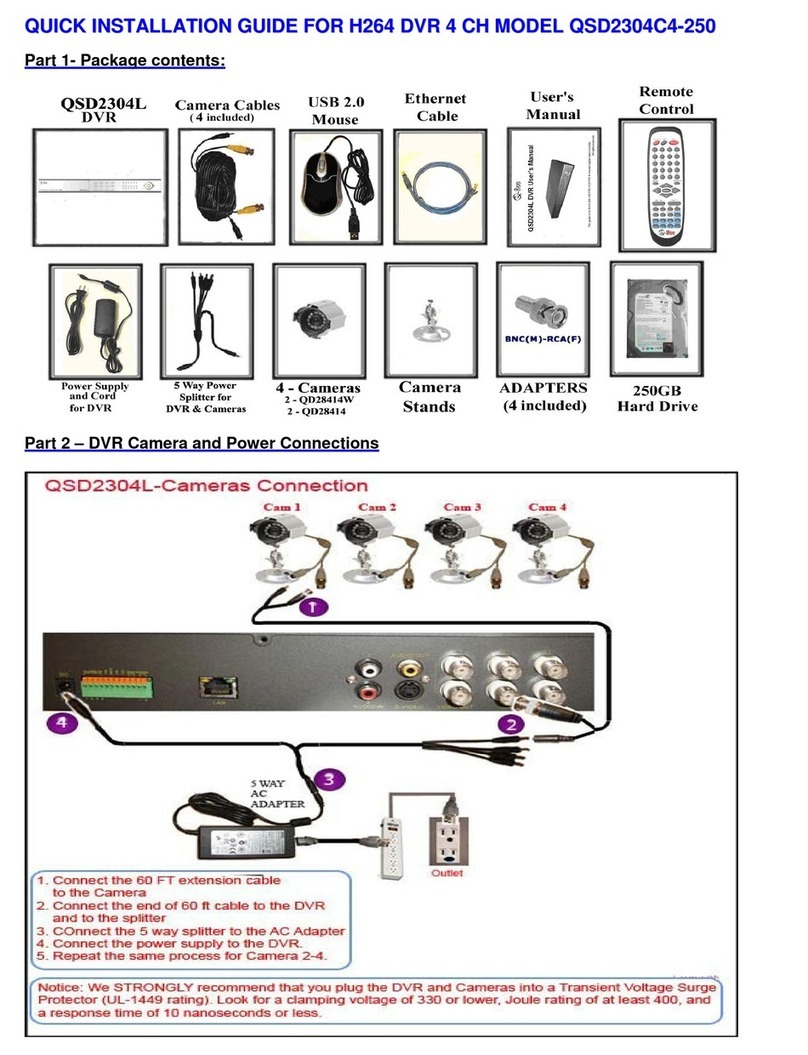 Q-See QSD2304C4-250 User manual