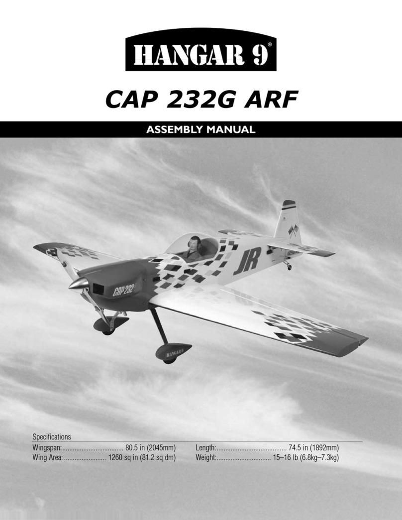 Hangar 9 CAP 232G ARF Assembly manual