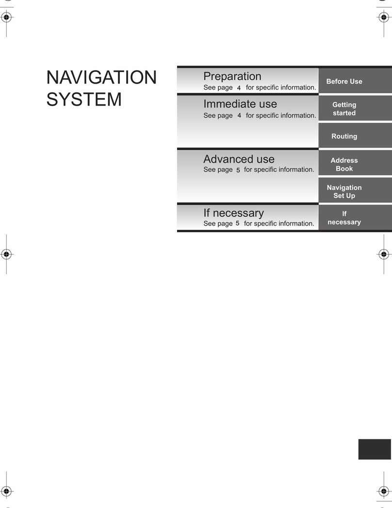 Mazda NAVIGATION SYSTEM User manual