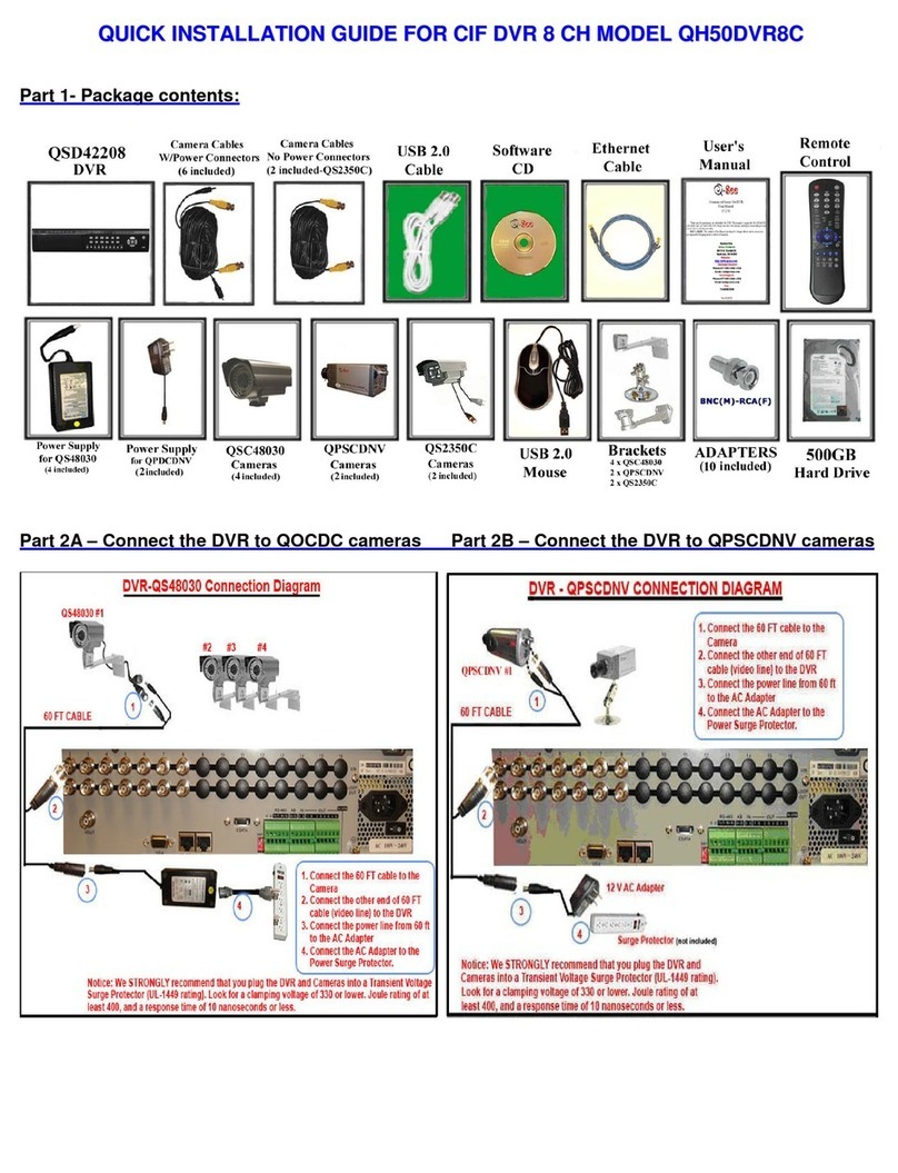 Q-See QH50DVR8C User manual