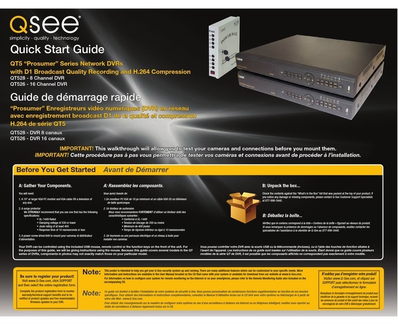 Q-See Prosumer QT528 User manual