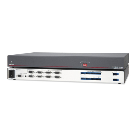 Extron electronics VGA Distribution Amplifiers P/2 DA8 User manual Extron electronics VGA Distribution Amplifiers P/2 DA8 User manual