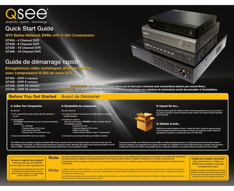 Q-See QT426 User manual Q-See QT426 User manual