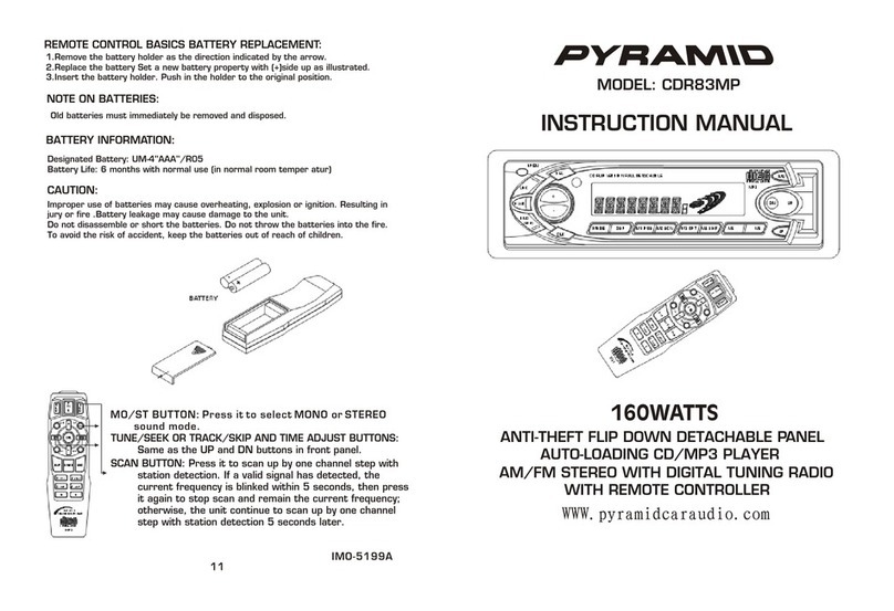 Pyramid CDR83MP User manual