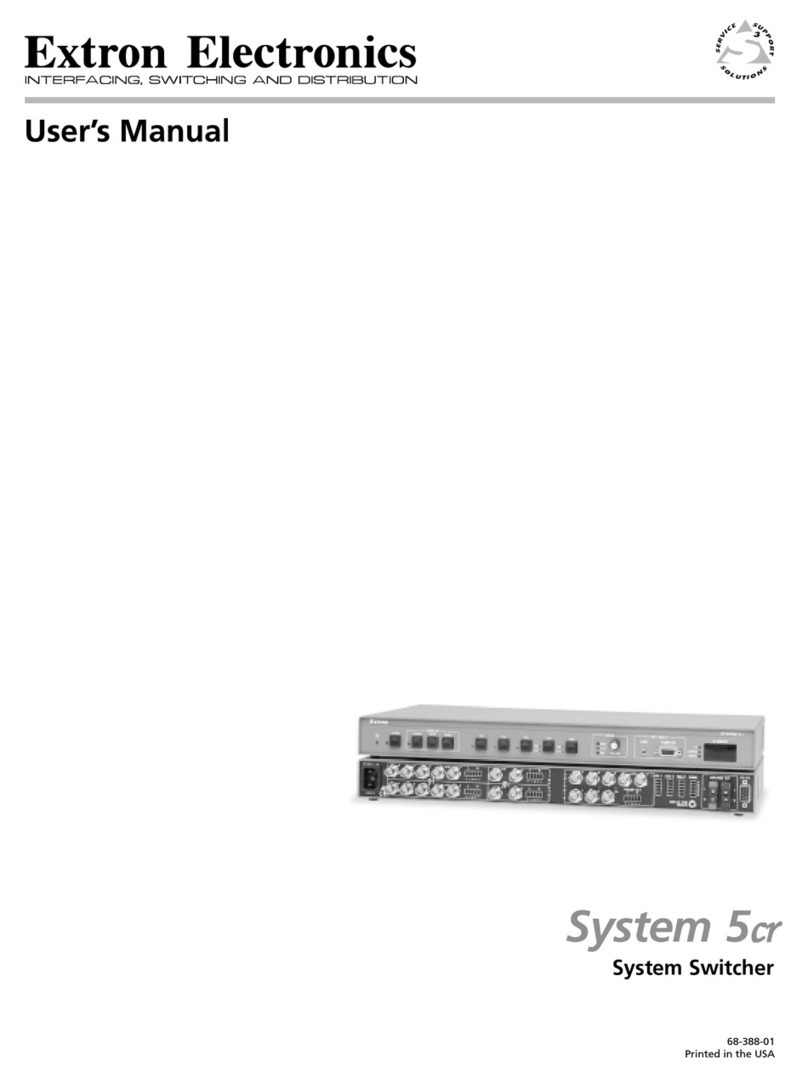 Extron electronics System 5cr User manual