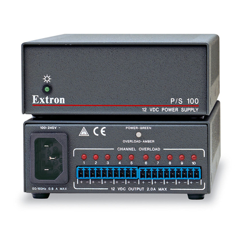 Extron electronics P/S 100 user guide