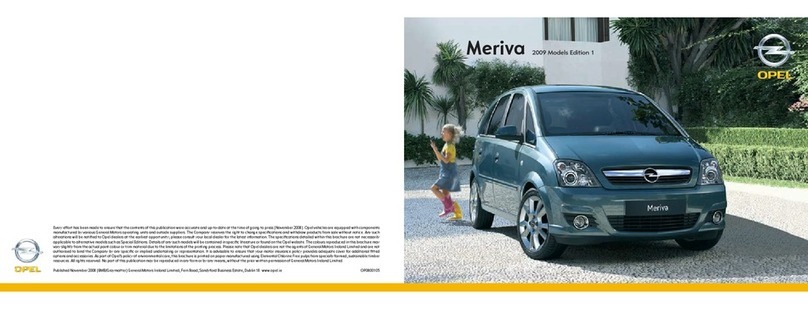 Opel 2009 Meriva User manual Opel 2009 Meriva User manual