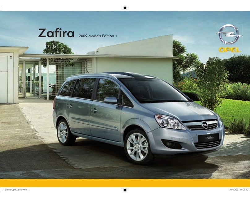 Opel 2009 Zafira User manual