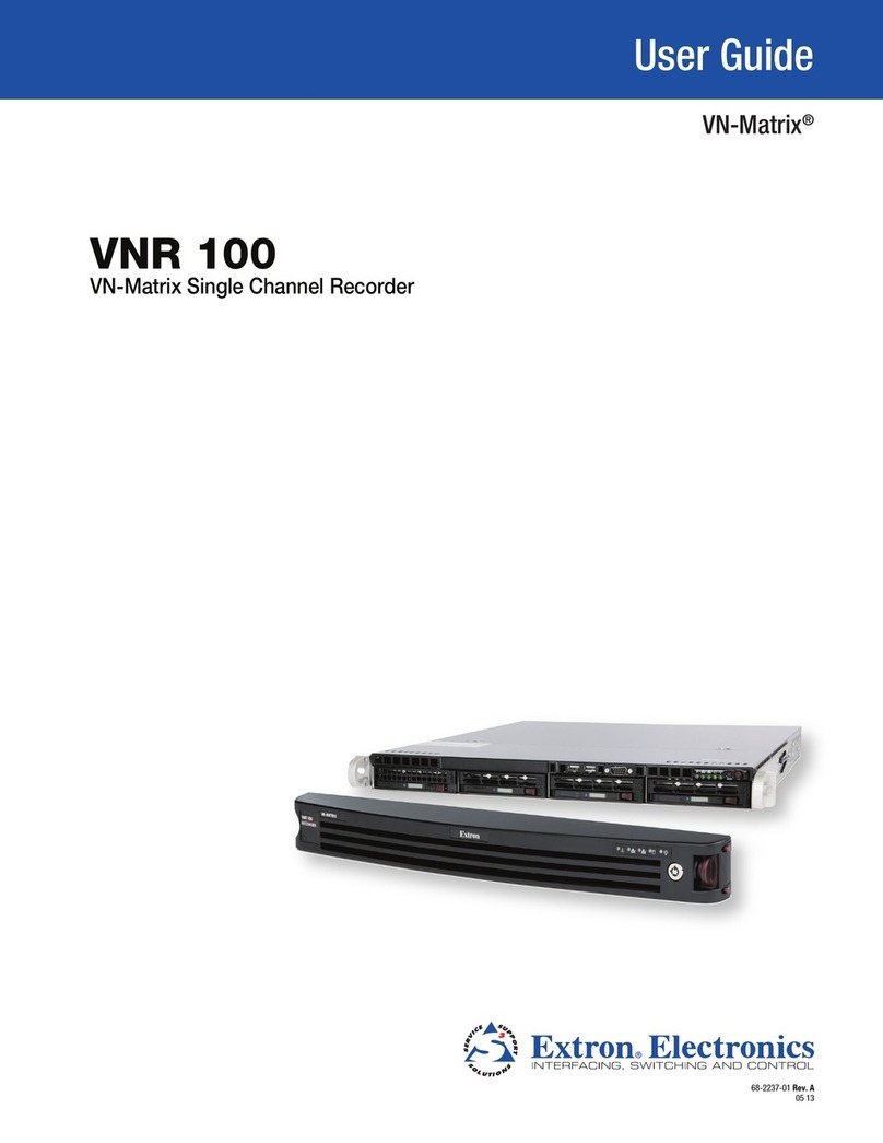 Extron electronics VNR 100 User manual