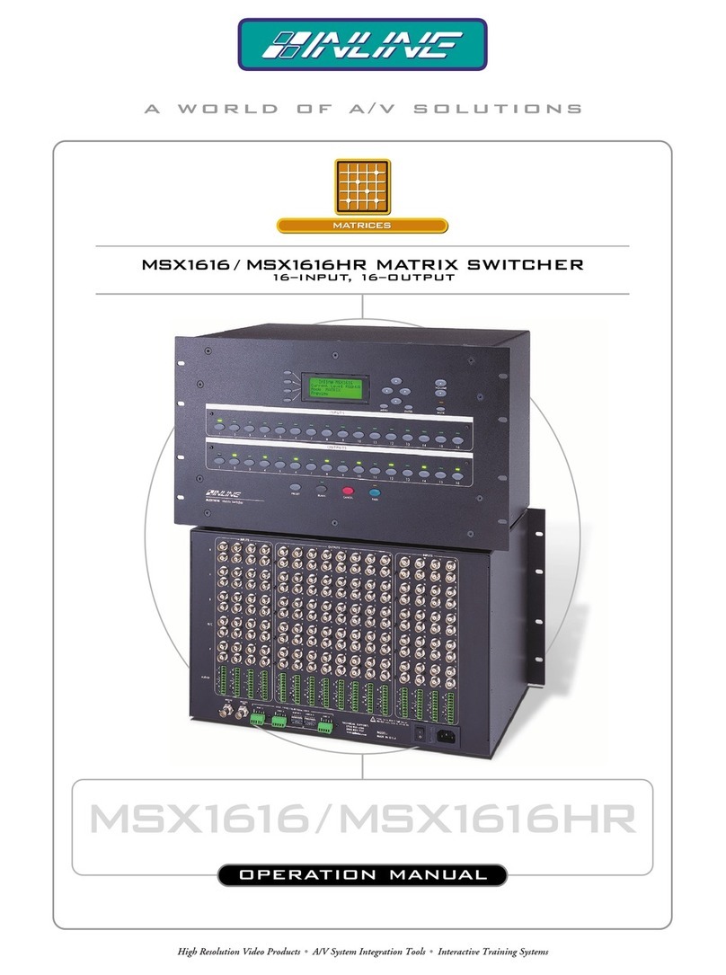 Inline MSX1616 User manual