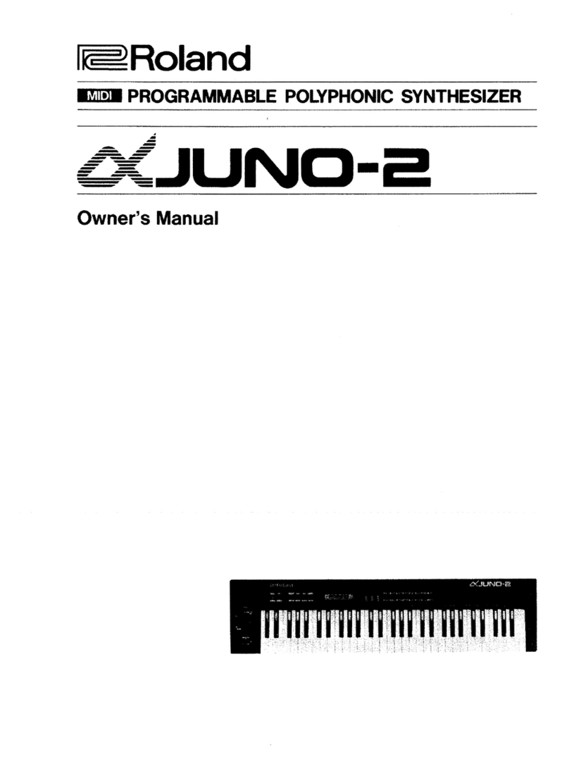 Roland Alpha Juno-2 User manual