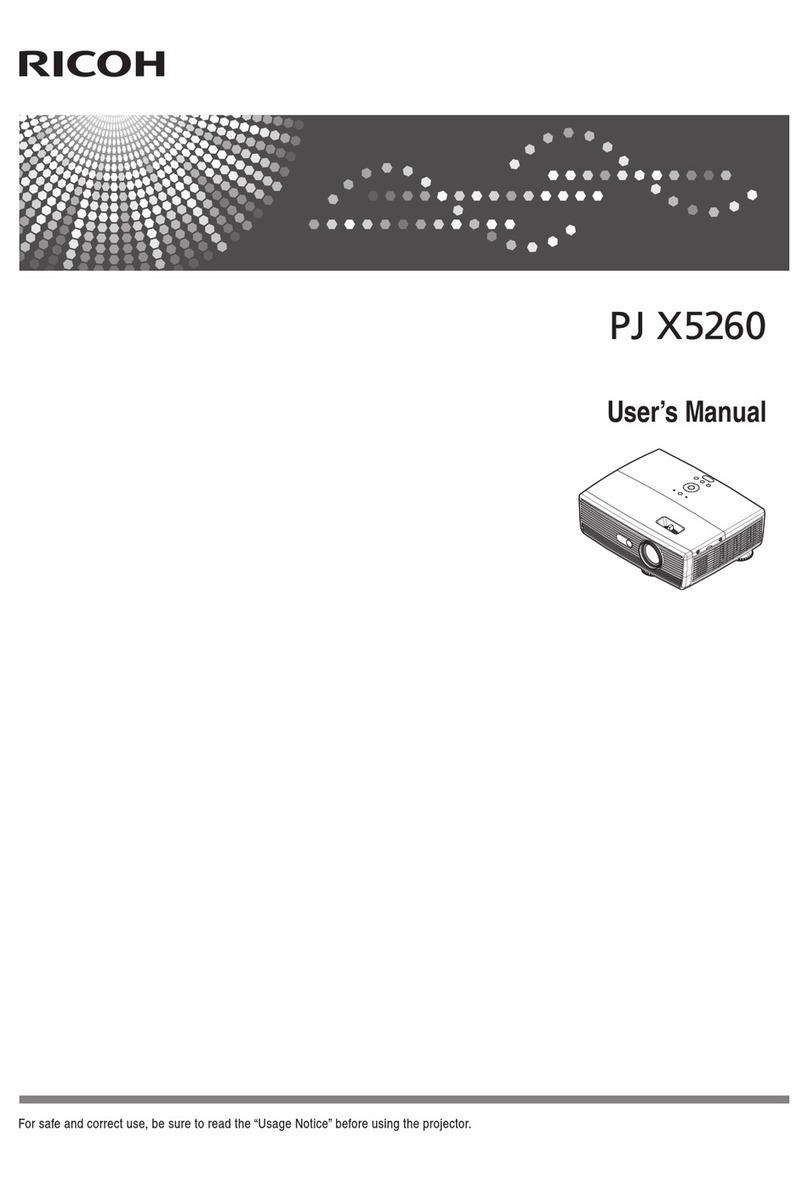 Ricoh PJ X5260 User manual
