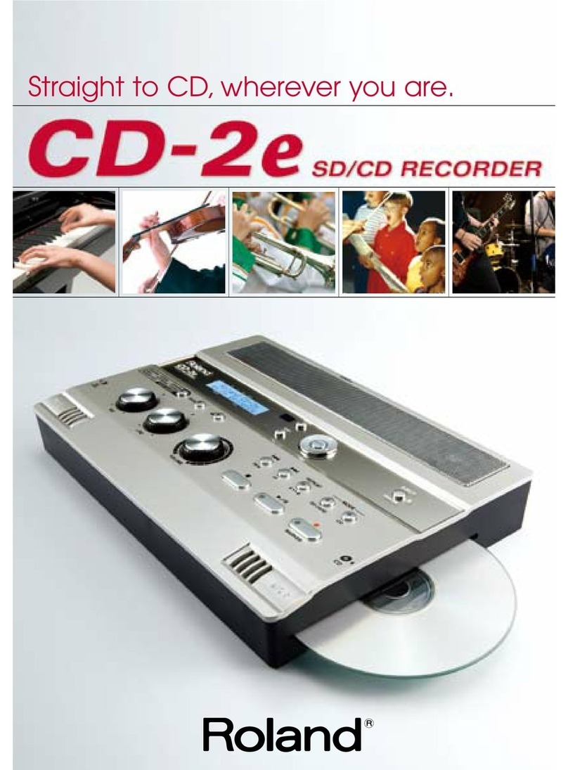 Roland CD-2e User manual