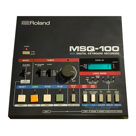 Roland MSQ-100 User manual