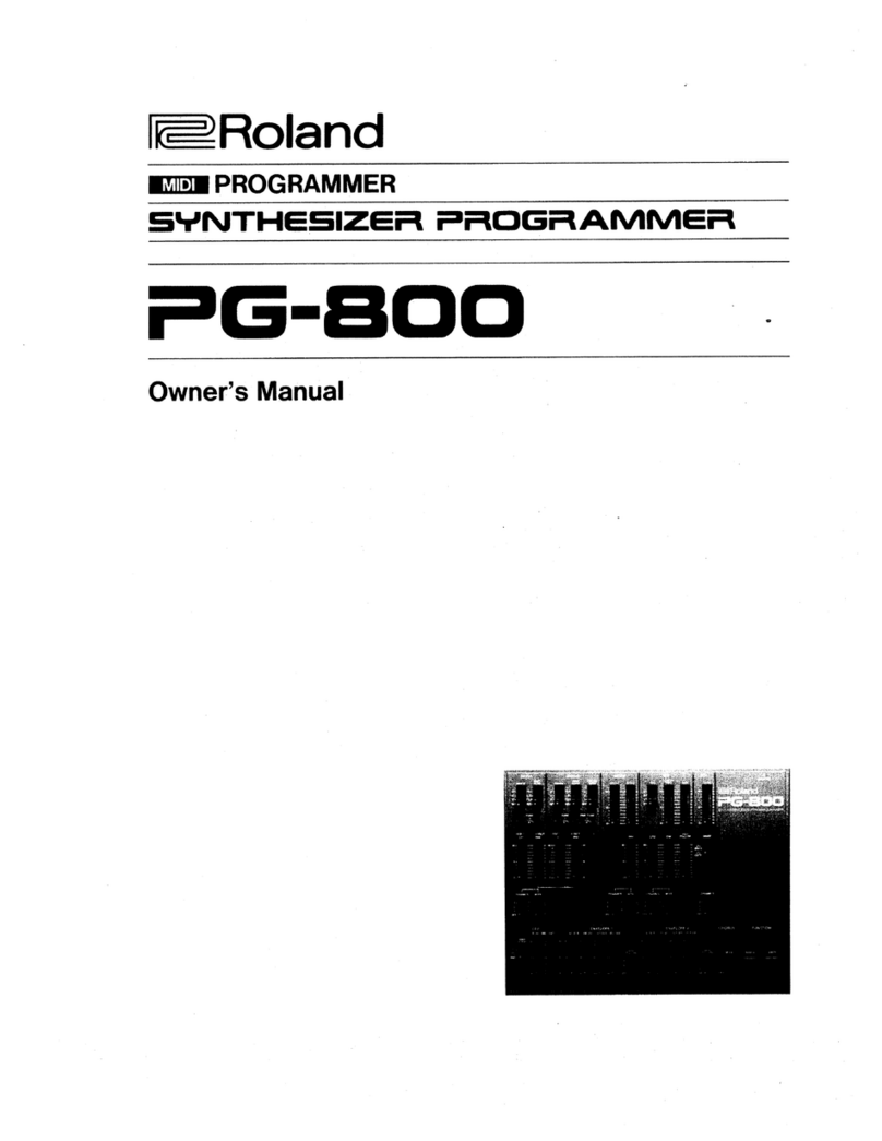 Roland PG-800 User manual