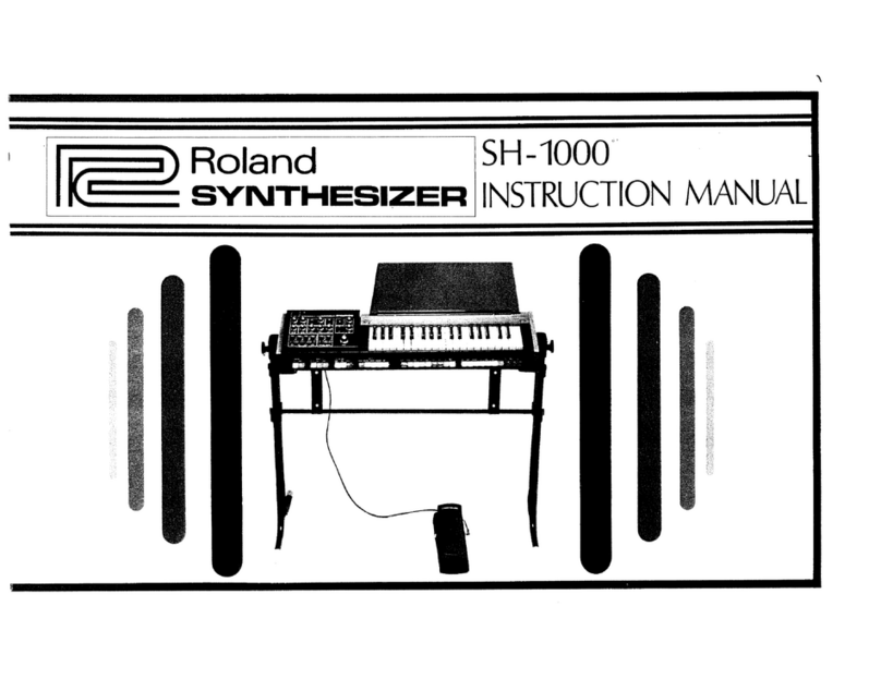 Roland SH-1000 User manual