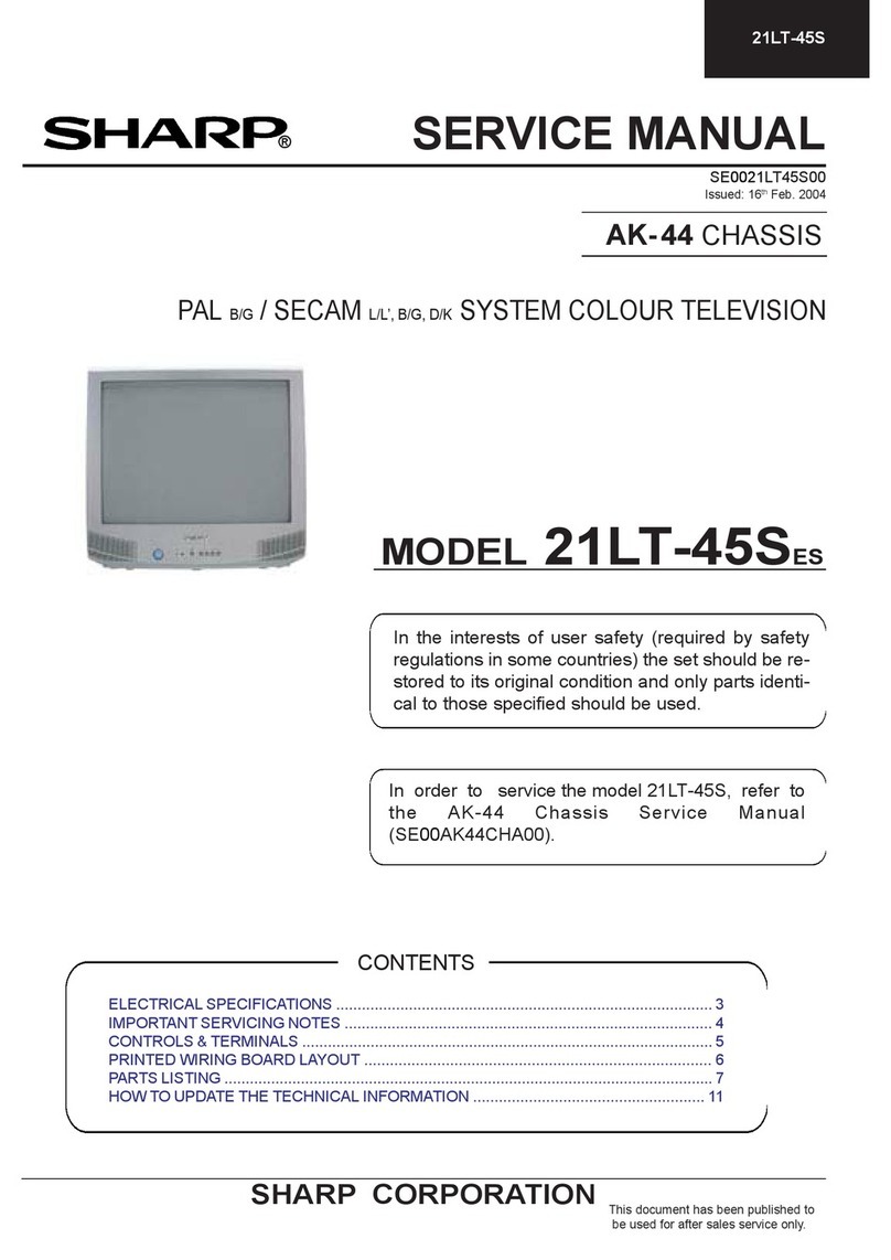 Sharp 21LT-45SES User manual Sharp 21LT-45SES User manual