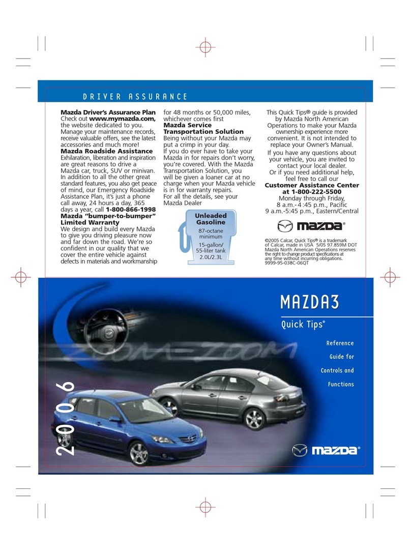 Mazda 2006 3 Quick tips