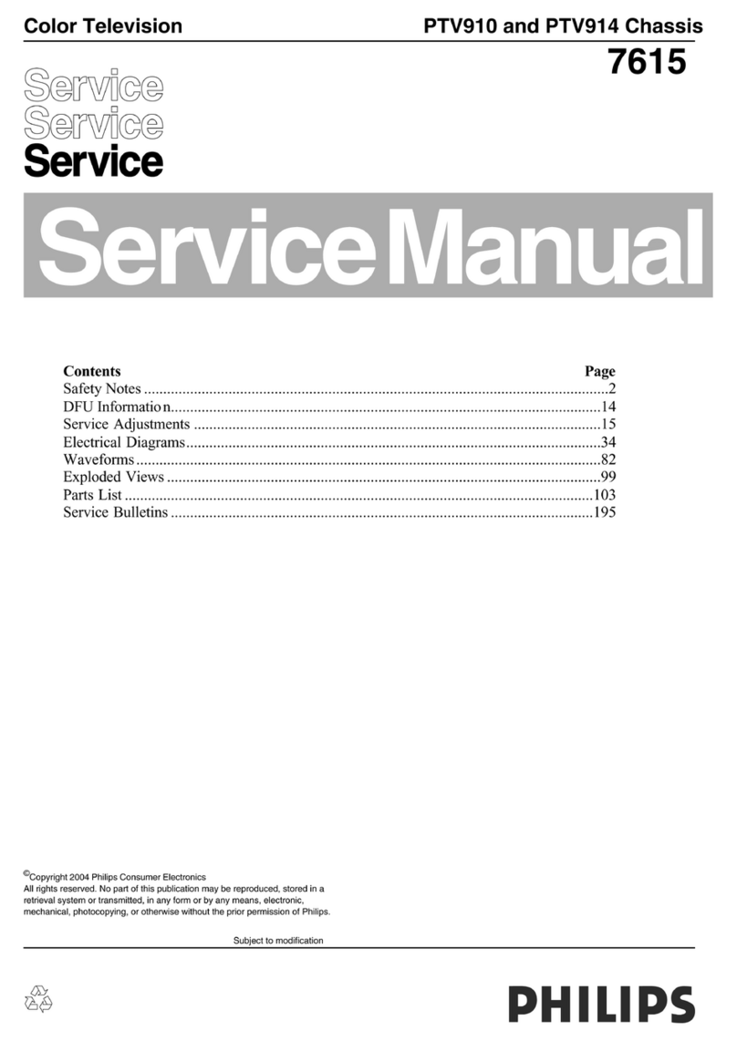 Philips PTV910 User manual Philips PTV910 User manual