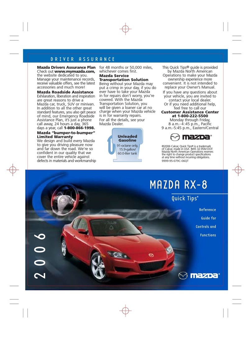 Mazda 2006 RX-8 Assembly instructions