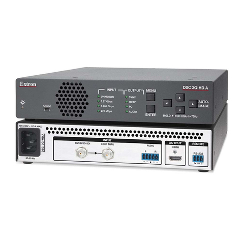 Extron electronics DSC 3G-HD A User manual