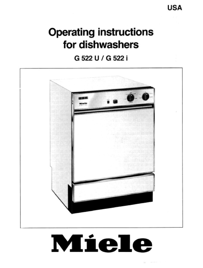 Miele G 522 i operating instructions