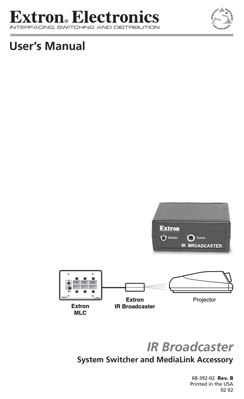 Extron electronics IR Broadcaster User manual