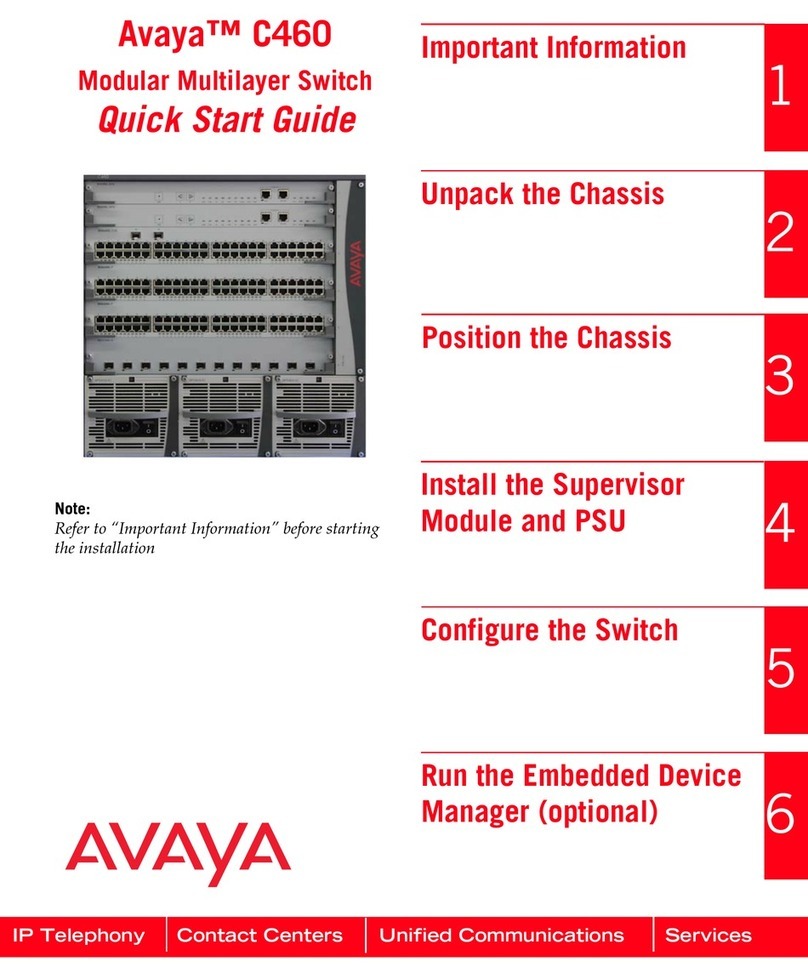 Avaya C460 SMON quick start guide