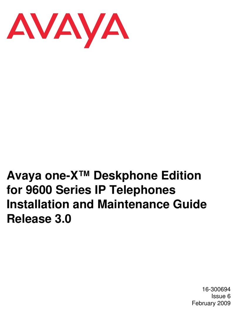 Avaya one-X 9600 Series Product manual