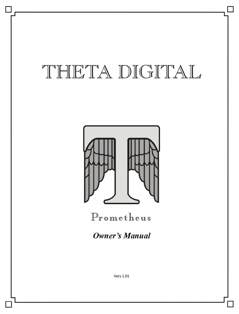 Theta Digital Prometheus owner's manual