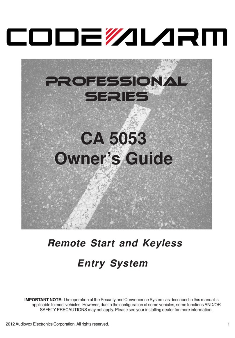 Code Alarm CA 5053 owner's guide