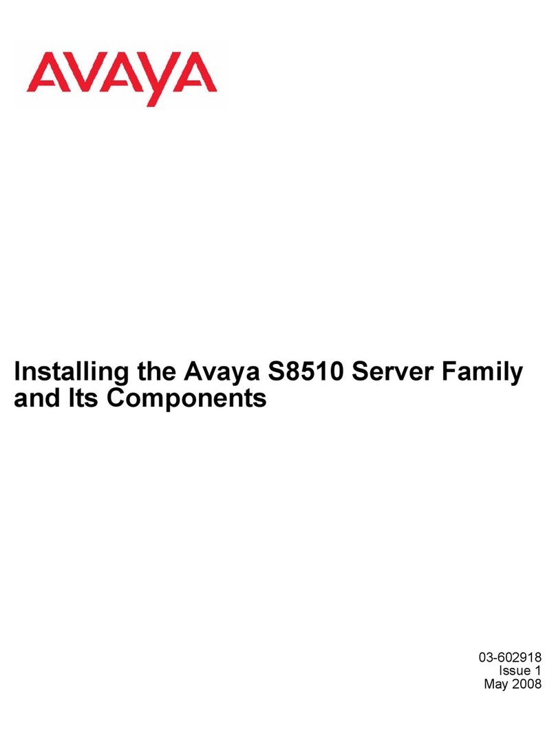 Avaya S8510 User manual