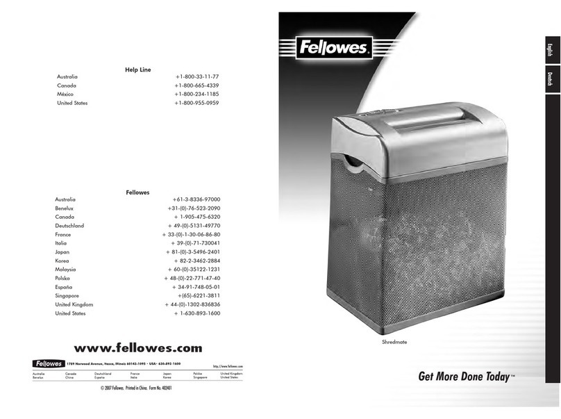 Fellowes Personal Shredmate user manual
