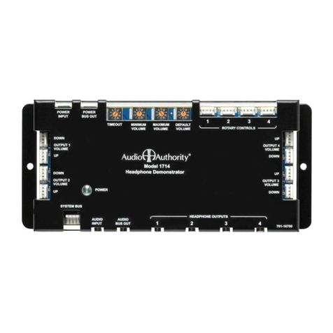 Audio Authority 1714 User manual