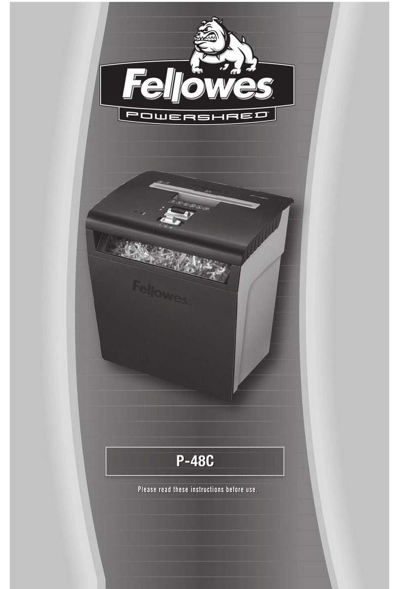 Fellowes POWERSHRED P-48C User manual