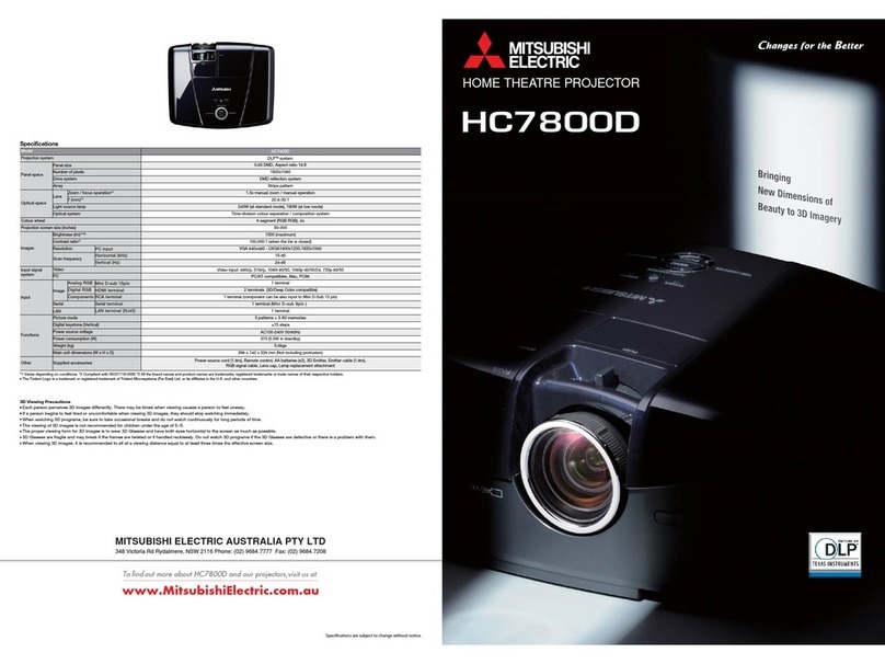 Mitsubishi Electric HC7800D Brochure & specs