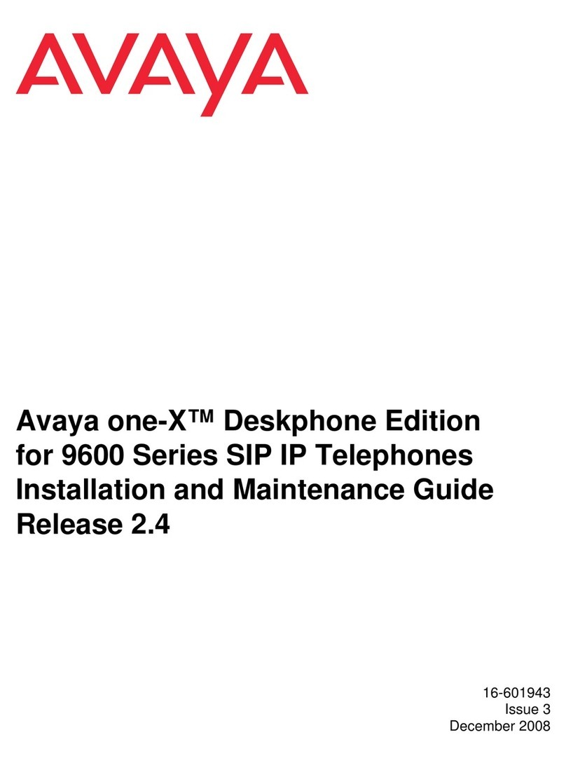 Avaya one-X 9600 Series Installation and maintenance guide