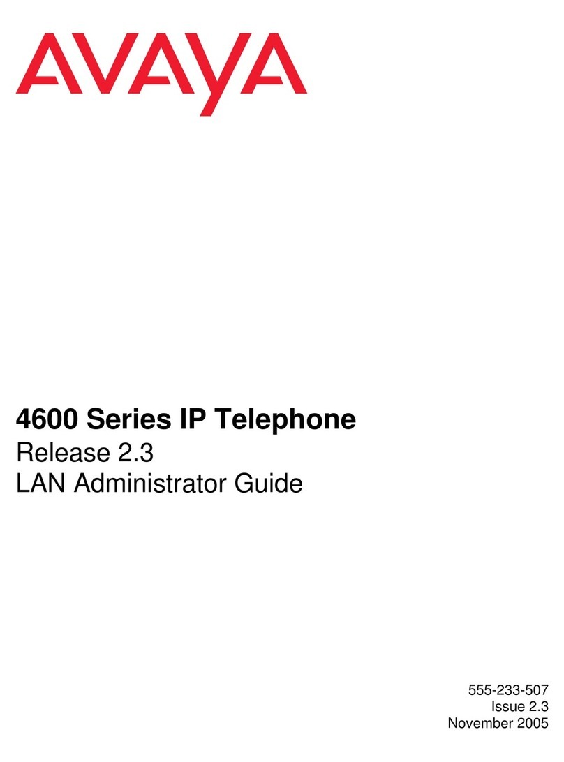 Avaya 4600 Series Service manual
