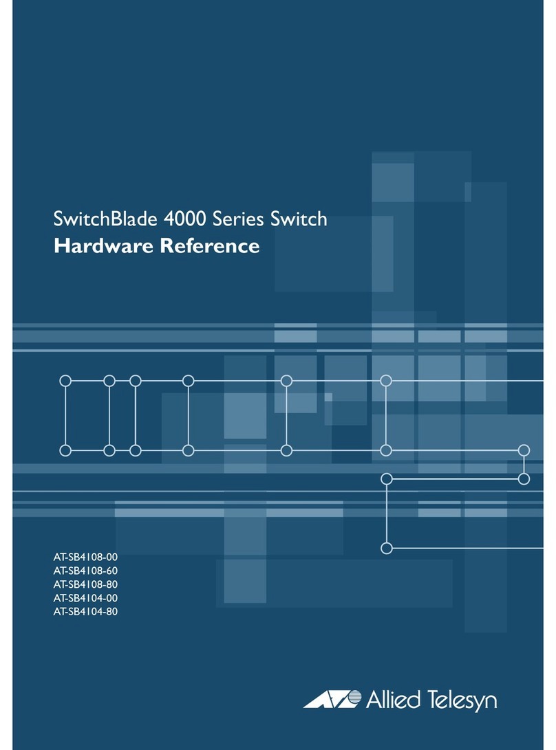 Allied Telesis SwitchBlade AT-SB4108-00 Hardware reference guide