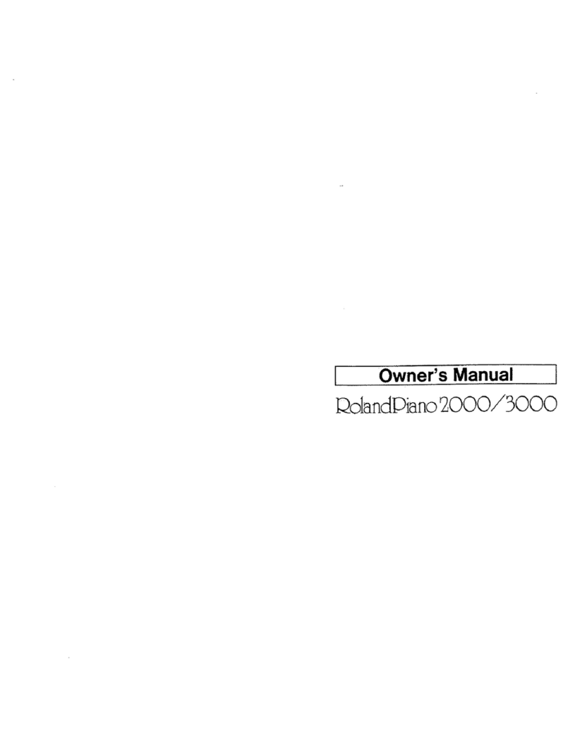 Roland 2000 User manual