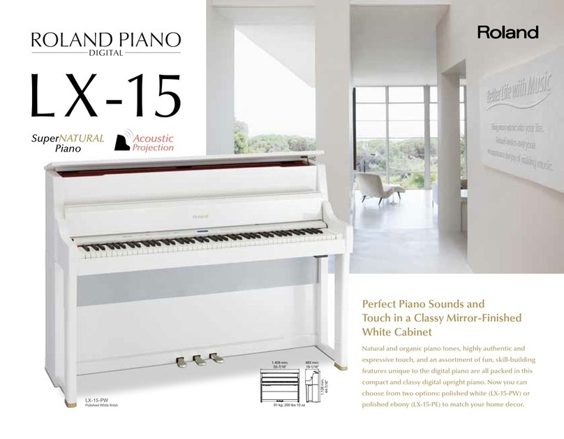 Roland LX-15 User manual
