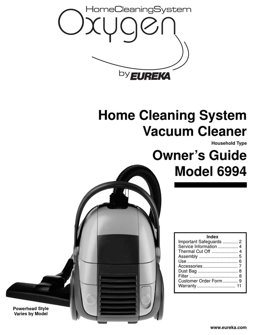 Eureka Oxygen 6994 owner's guide