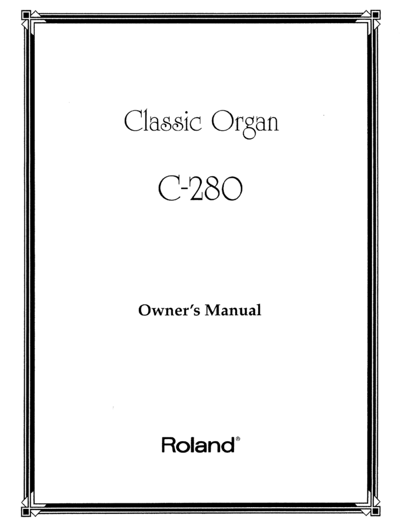 Roland C-280 User manual